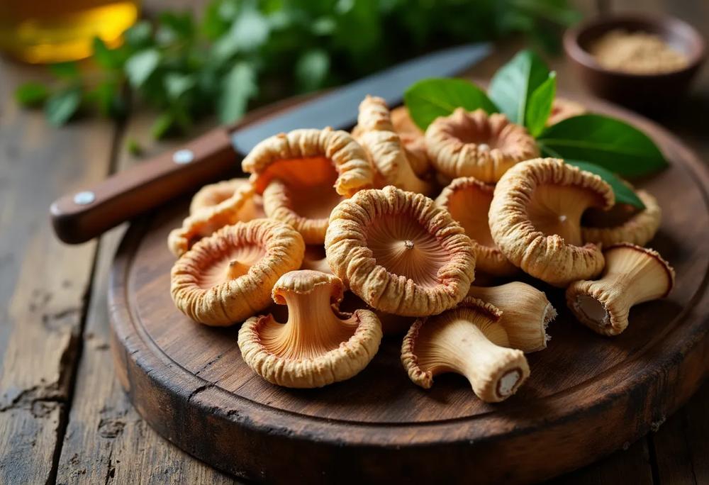 wild mushrooms